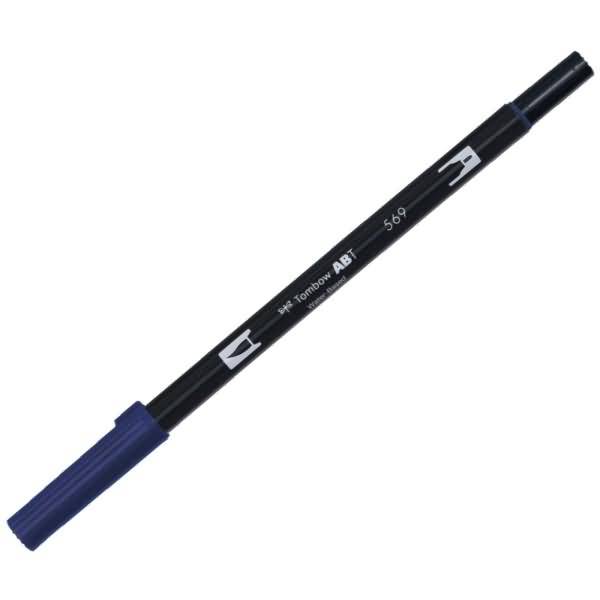 Dual-Fasermaler ABT mit Rundspitze/Pinselspitze Wasserbasis jet blue