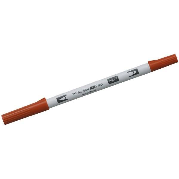 Dual-Fasermaler ABT Pro Keilspitze/Pinselspitze Alkoholbasis burnt sienna