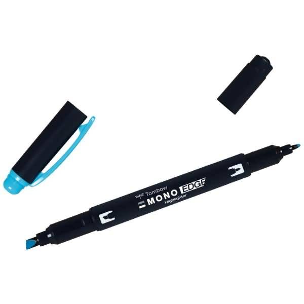 Textmarker Mono edge Keil- und Rundspitze sky blue