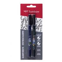 Tombow WS-BHS-2P, Schwarz, Schwarz, Rund, Tinte auf Wasserbasis, 2 Stück(e), Sichtverpackung