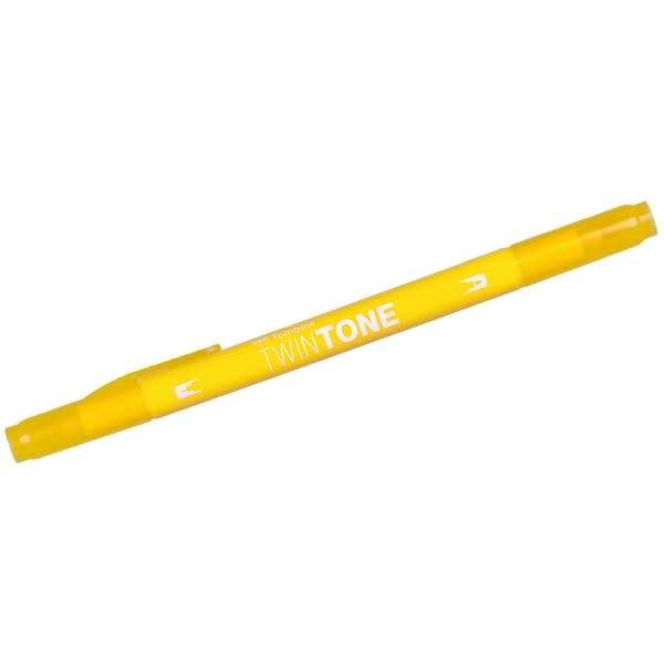 Doppelfasermaler TwinTone Rund- und Finelinerspitze yellow