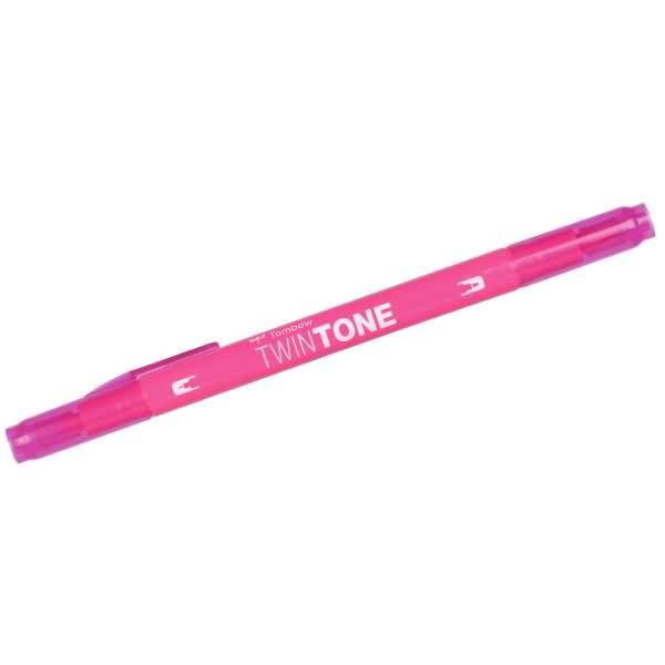 Doppelfasermaler TwinTone Rund- und Finelinerspitze pink