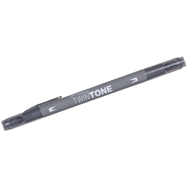 Doppelfasermaler TwinTone Rund- und Finelinerspitze grey