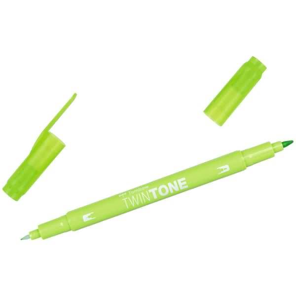 Doppelfasermaler TwinTone Rund- und Finelinerspitze lime green