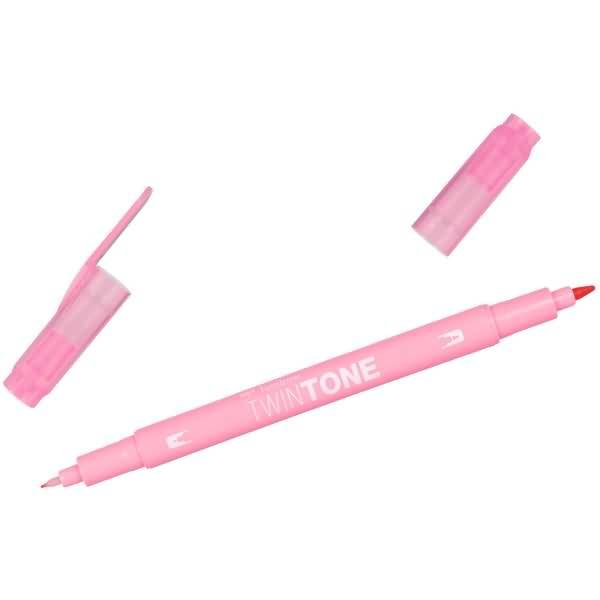 Doppelfasermaler TwinTone Rund- und Finelinerspitze pale rose