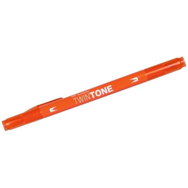 Doppelfasermaler TwinTone Rund- und Finelinerspitze carrot orange