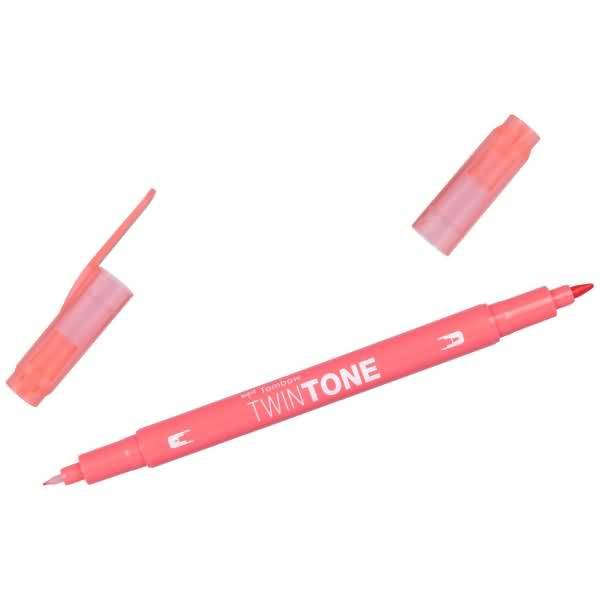 Doppelfasermaler TwinTone Rund- und Finelinerspitze cherry pink