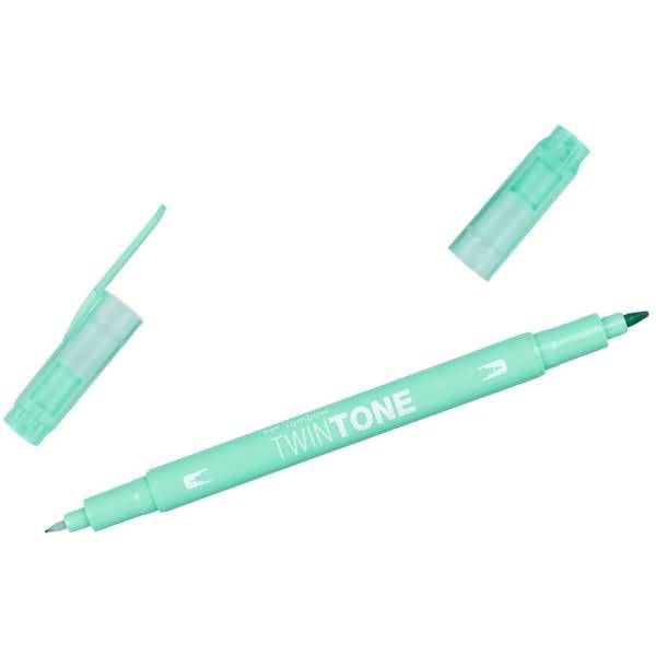 Doppelfasermaler TwinTone Rund- und Finelinerspitze mint green