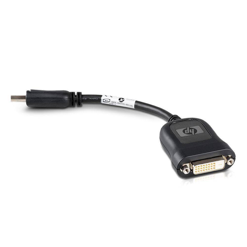 HP 481409-001 DisplayPort auf DVI-D Adapter schwarz