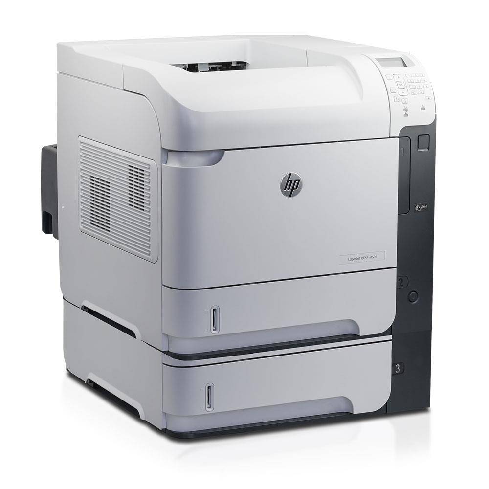 HP LaserJet 600 M602x (Refurbished) Laserdrucker s/w (50 Seiten/min., 512MB, 4GB SSD, Duplex, GigaBit LAN, 2x USB)