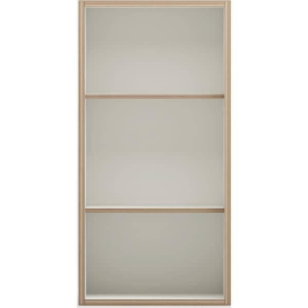 offen, 1 Modul mit 2 Fachböden, Rückwand