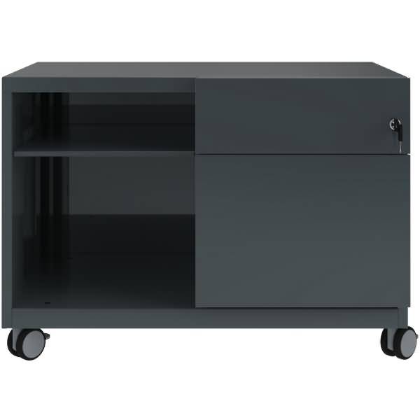 Rollschrank Note Caddy Schubladen rechts Rollschrank Note HxBxT 563x800x490mm anthrazit