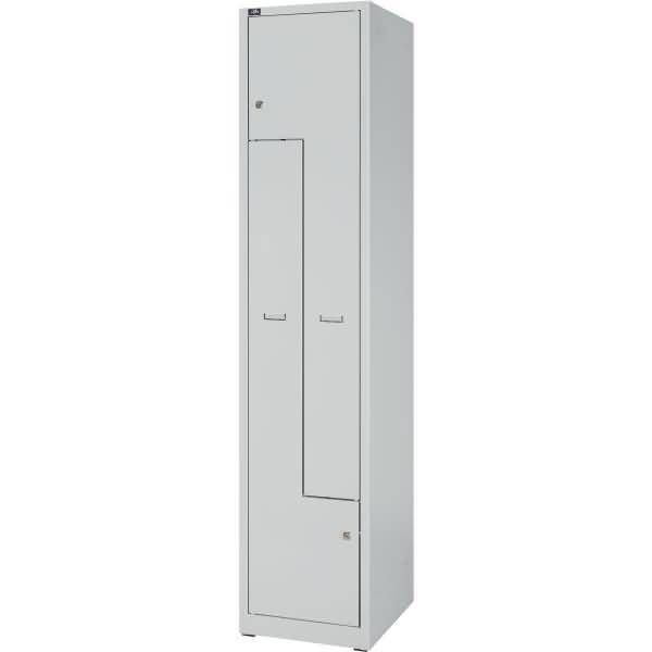 Bisley Z Garderobenschrank LIGHT, 1 Abteil für 2 Nutzer, lichtgrau