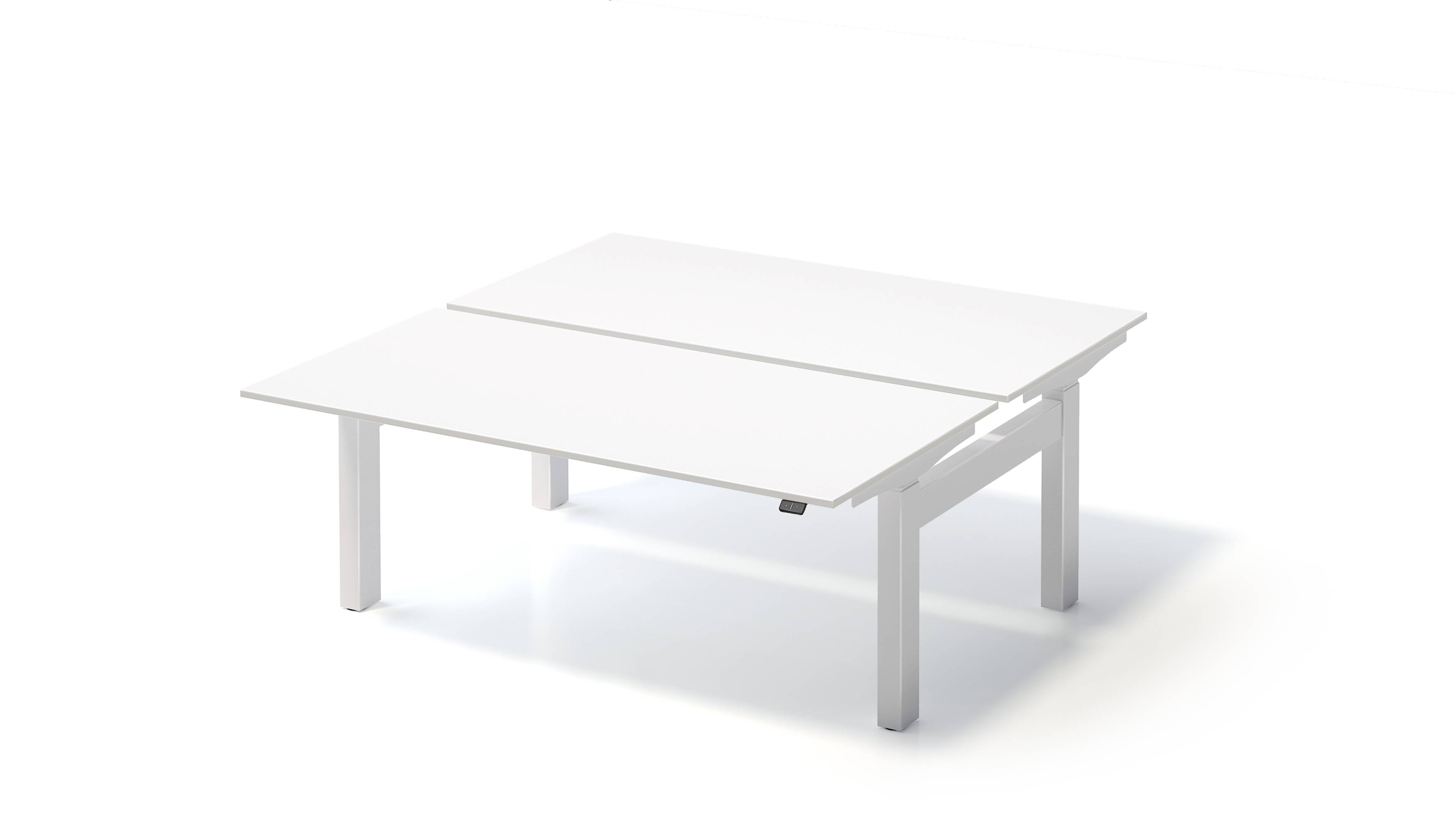 Varia Doppelarbeitsplatz, 650-1250 mm elektrisch höhenverstellbar, je Tisch B 16