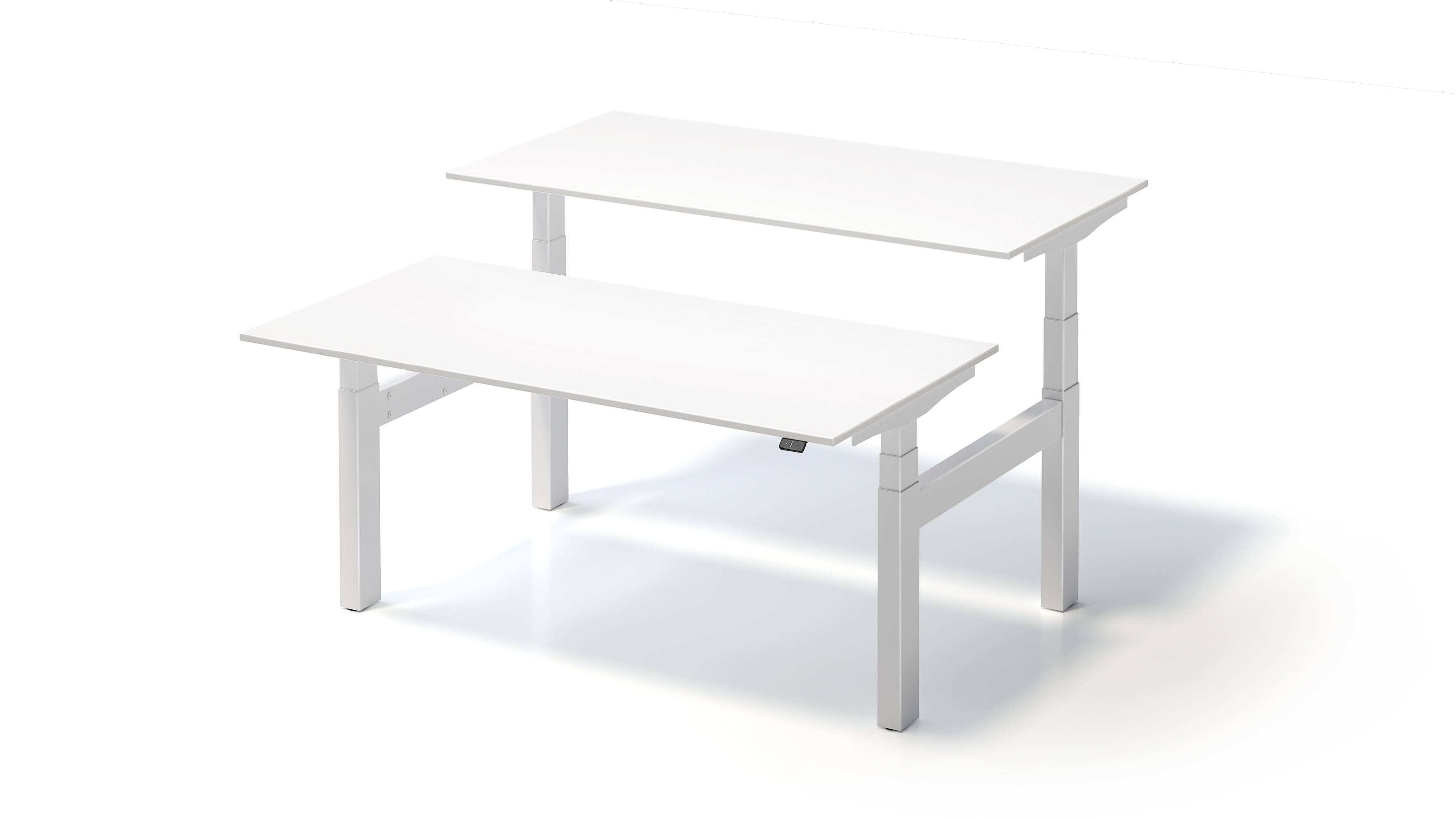 Varia Doppelarbeitsplatz, 650-1250 mm elektrisch höhenverstellbar, je Tisch B 16