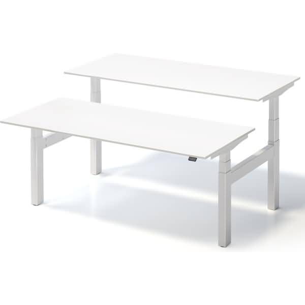 Varia Doppelarbeitsplatz, 650-1250 mm elektrisch höhenverstellbar, je Tisch B 18