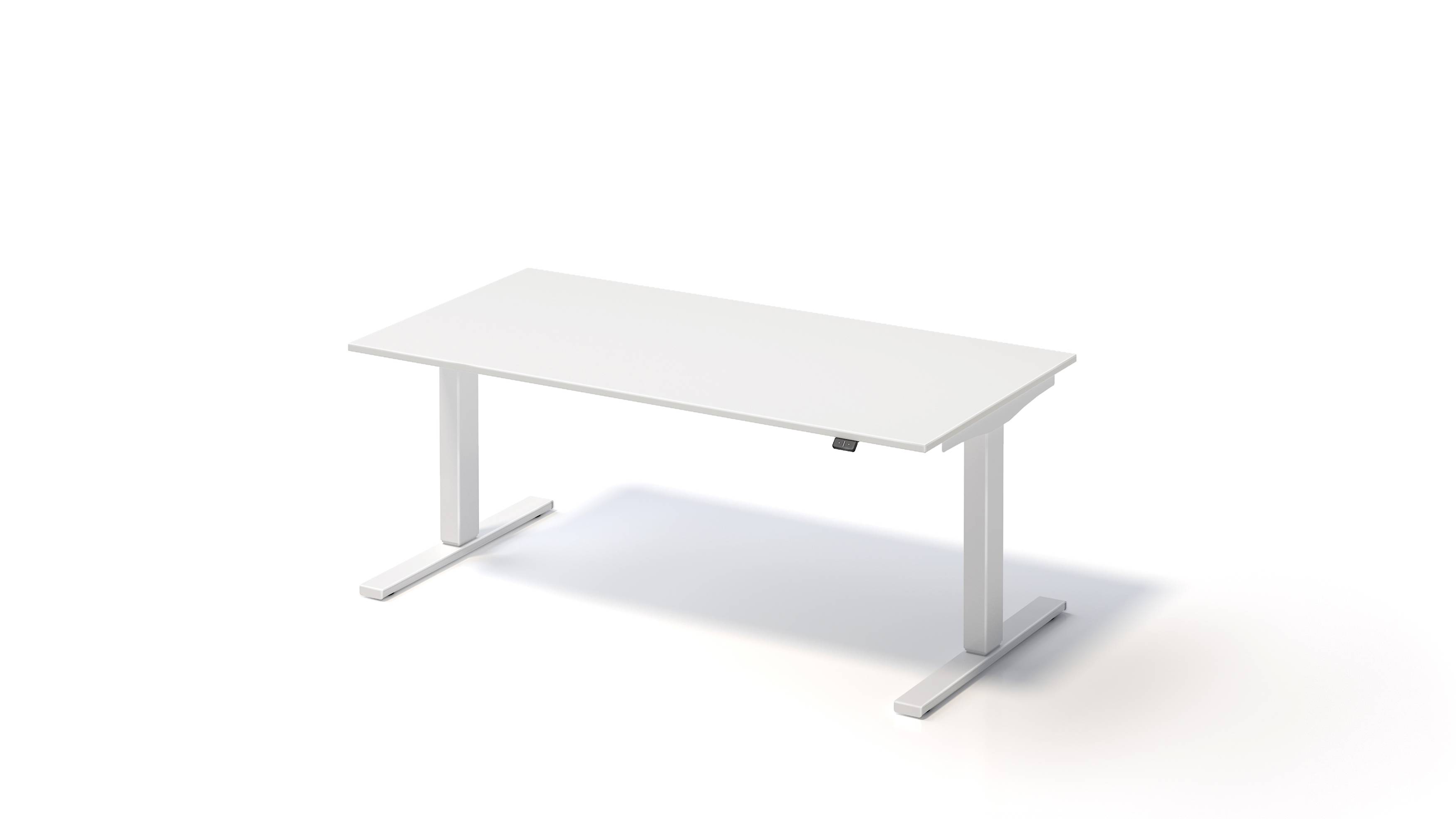 Varia Schreibtisch, 650-1250 mm elektrisch höhenverstellbar, B 1600 x T 800 mm,