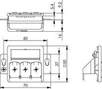 Telegärtner Modul-Aufnahme designfähig 100021419