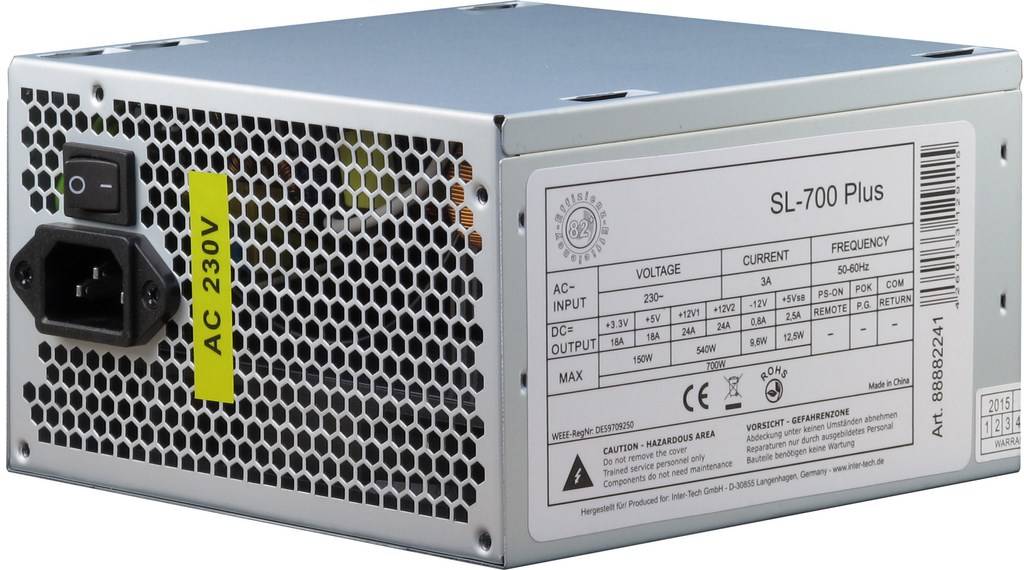 Inter-Tech SL-700 Plus - Netzteil (intern) - ATX12V 2.4