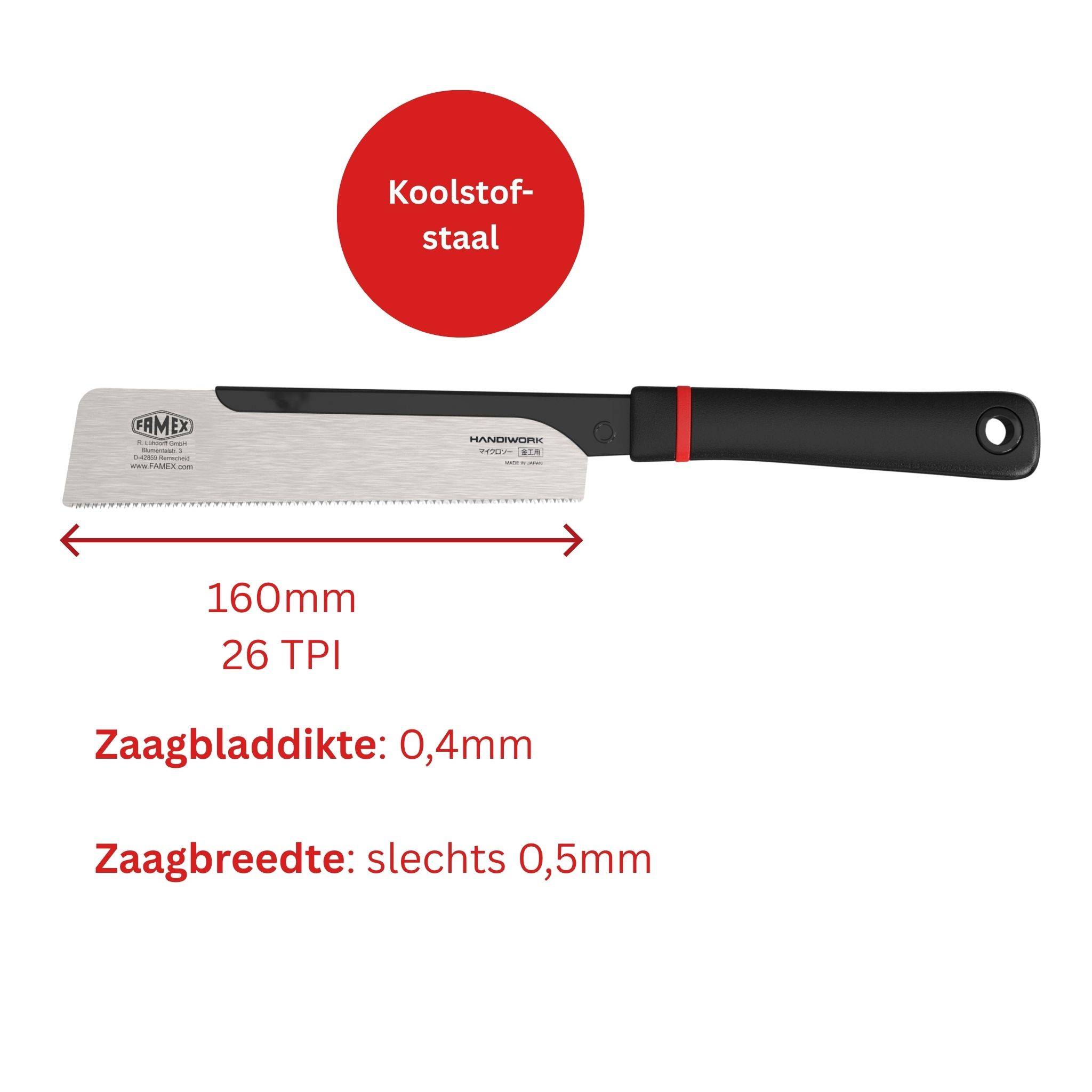 FAMEX 5520 Profi Japansäge Dozuki 120mm - 26 TPI