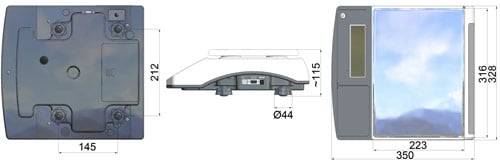 PCE Instruments PCE-TB 6 Küchenwaage Wägebereich (max.)=-6 kg |Plattform 316 x 223 mm |Auflösung 0,2 g |Netzteil