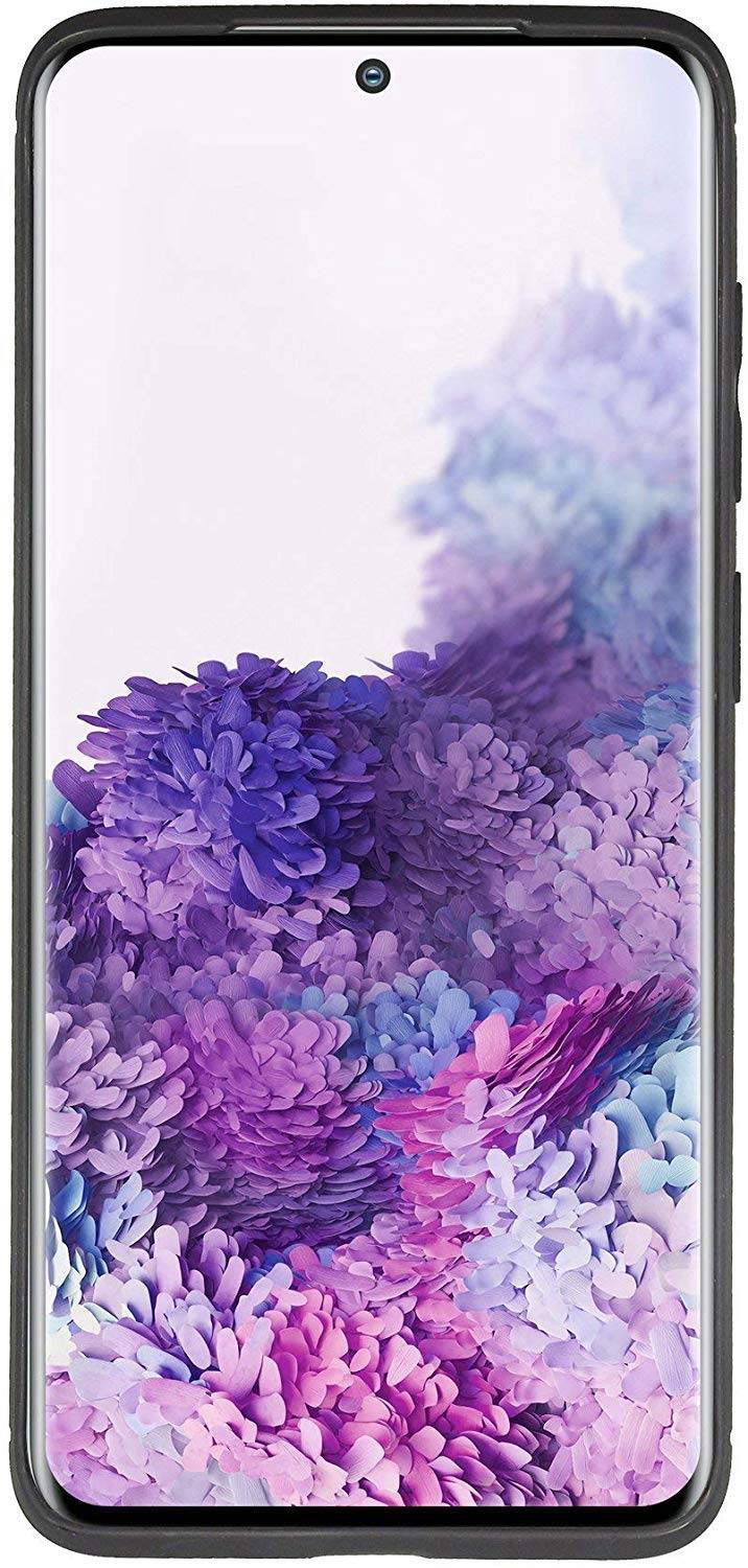 cofi1453® Silikon Hülle Bumper Carbon SAMSUNG GALAXY S20 (G980F) Case TPU Soft Handyhülle Cover Schutzhülle Schwarz