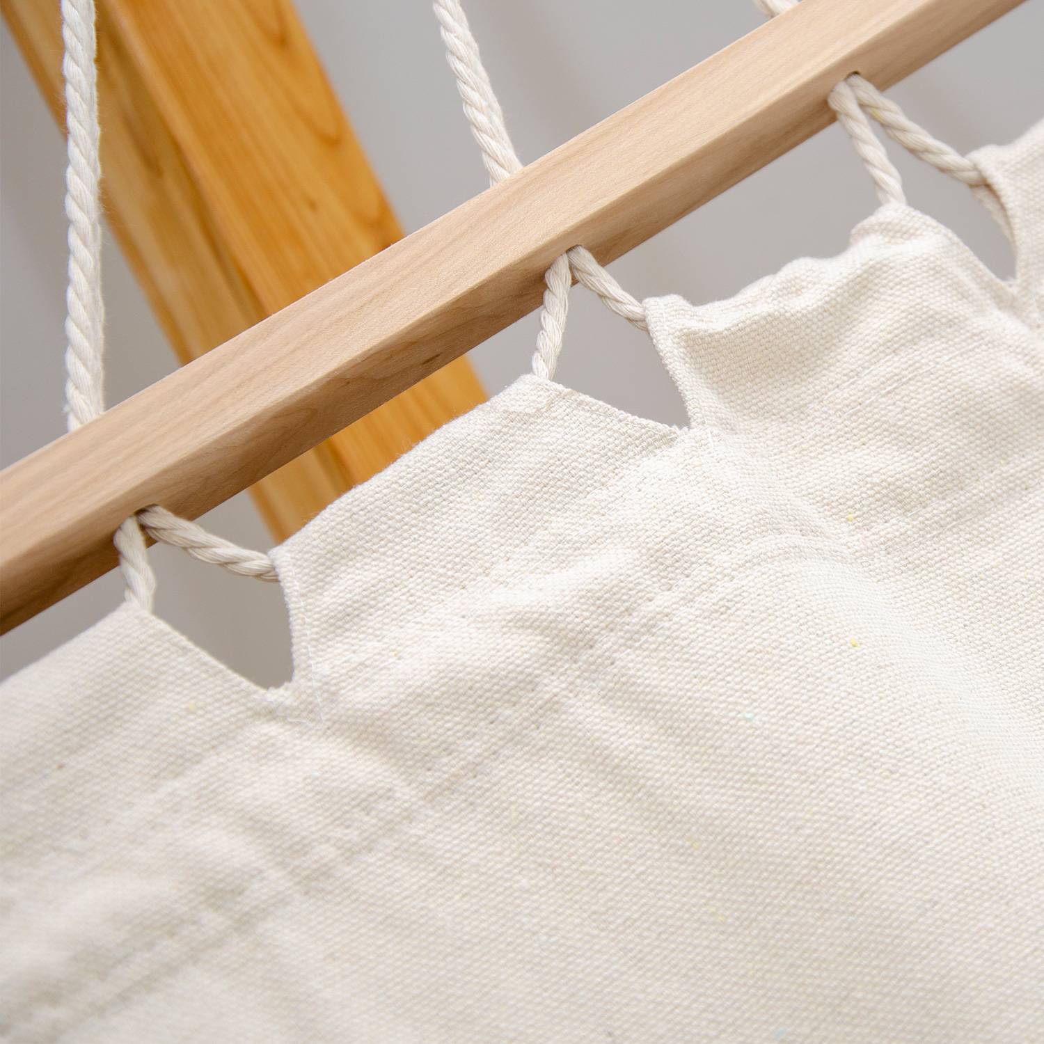 Hängematte mit Gestell 310x120cm - Holz Hängemattengestell