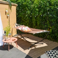 Hängematte mit Gestell 300x100 Garten Liege Hängemattengestell aus Metall Hängematte mit Gestell 300x100 Garten Liege Hängemattengestell aus Metall