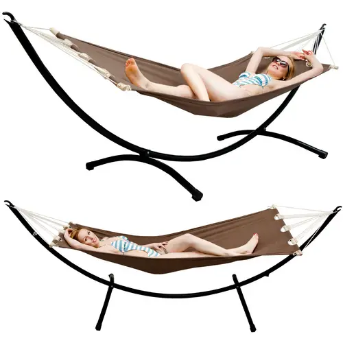 Outdoor Hängematte mit Gestell - 300cm Hängemattengestell 190x80 Stabhängematte Outdoor Hängematte mit Gestell - 300cm Hängemattengestell 190x80 Stabhängematte