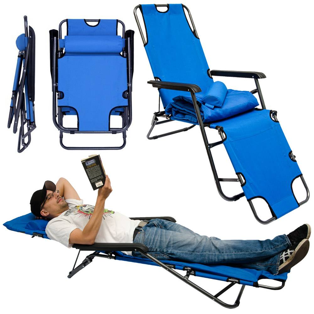 178x60 Garten Liegestuhl Klappbar - Outdoor Relaxliege Gartenstuhl Campingliege