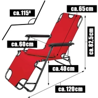 153x60 Garten Liegestuhl Klappbar - Outdoor Relaxliege Gartenstuhl Campingliege 153x60 Garten Liegestuhl Klappbar - Outdoor Relaxliege Gartenstuhl Campingliege