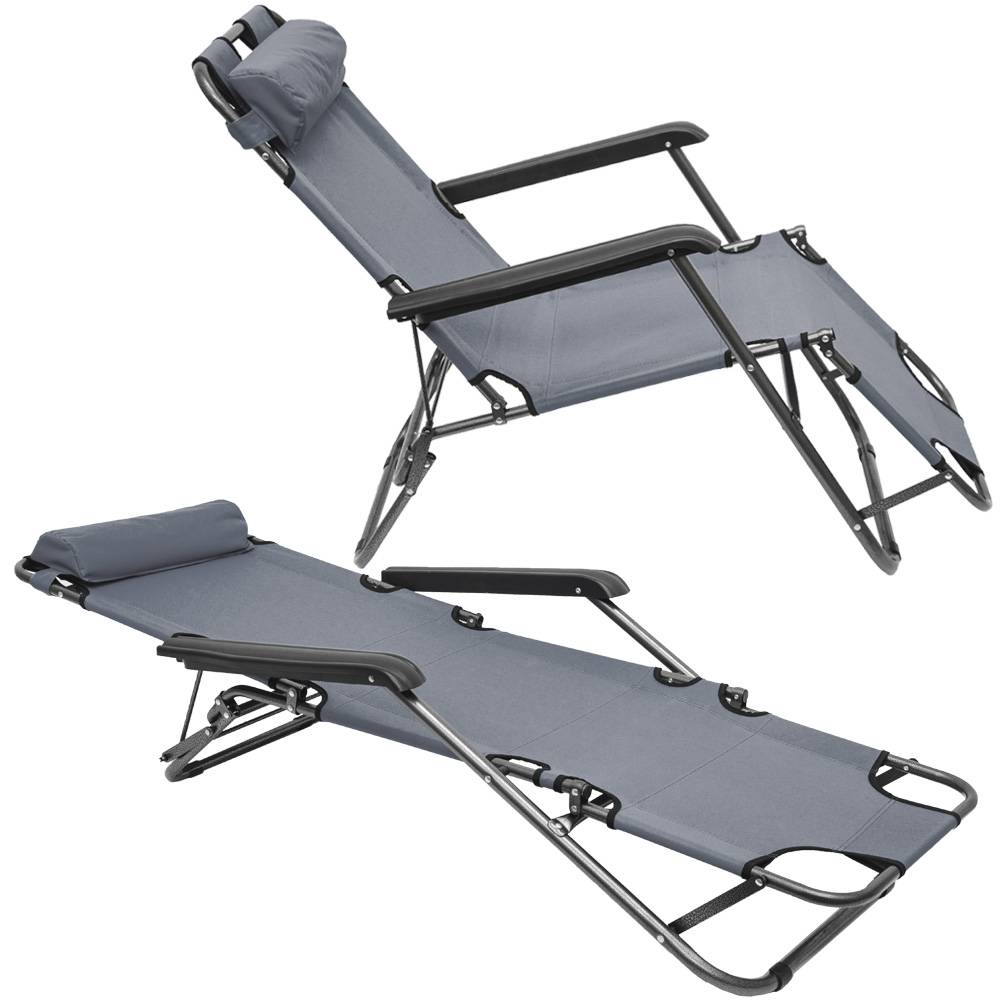153x60 Garten Liegestuhl Klappbar - Outdoor Relaxliege Gartenstuhl Campingliege