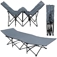 AMANKA Faltlbett Faltliege Feldbett Grau | Camping-Metall-Klappiege ca. 190x70cm | 10-Bein Liege Klappbett | Stahlgestell AMANKA Faltlbett Faltliege Feldbett Grau | Camping-Metall-Klappiege ca. 190x70cm | 10-Bein Liege Klappbett | Stahlgestell