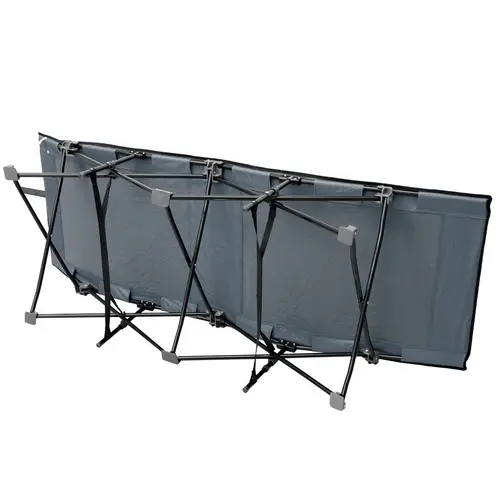 AMANKA Faltlbett Faltliege Feldbett Grau | Camping-Metall-Klappiege ca. 190x70cm | 10-Bein Liege Klappbett | Stahlgestell AMANKA Faltlbett Faltliege Feldbett Grau | Camping-Metall-Klappiege ca. 190x70cm | 10-Bein Liege Klappbett | Stahlgestell