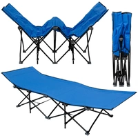 AMANKA Faltlbett Faltliege Feldbett Blau Camping-Metall-Klappiege ca. 190x70cm AMANKA Faltlbett Faltliege Feldbett Blau Camping-Metall-Klappiege ca. 190x70cm