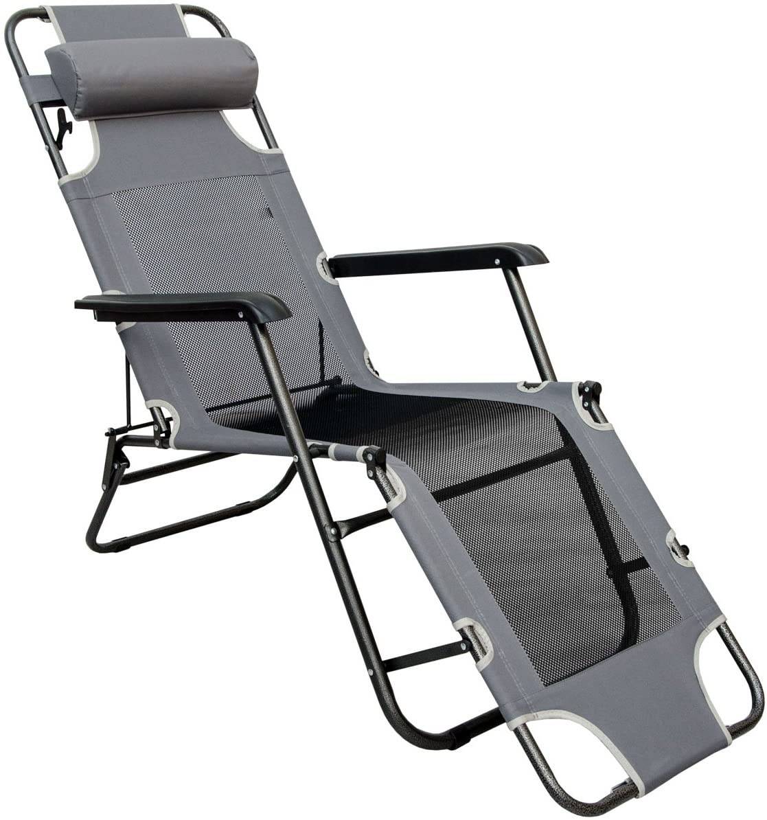 Liegestuhl 178cm Campingliege Sonnenliege Gartenliege Liege Strandliege Stuhl