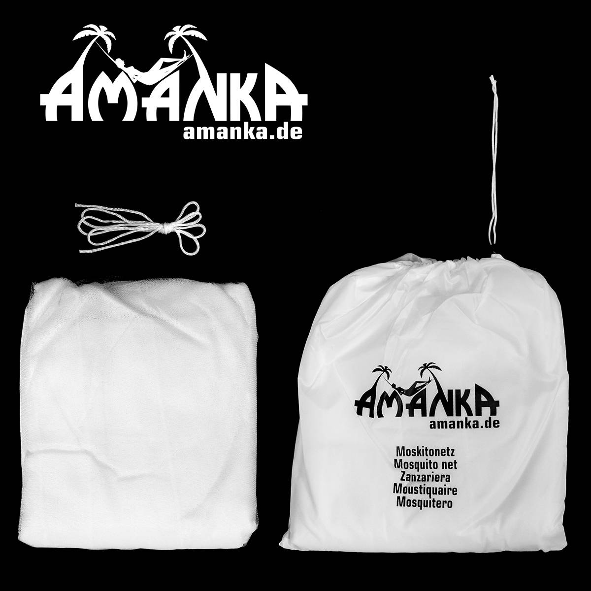 Moskitonetz Mückenabwehr Insektenschutz 12m Umfang WHO 180 Mesh/6,45cm²