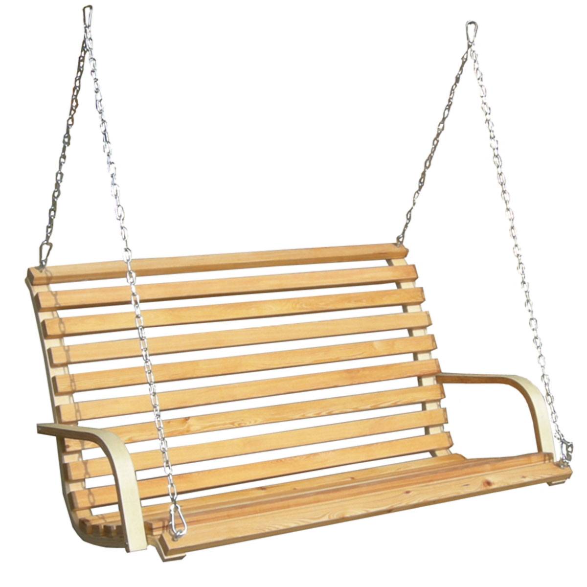 Hollywoodschaukel Bank - Holz Schaukelbank mit Befestigung
