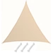 UV Sonnensegel 5x5x5 HDPE Dreieck Sonnenschutz Überdachung Balkon Garten Beige UV Sonnensegel 5x5x5 HDPE Dreieck Sonnenschutz Überdachung Balkon Garten Beige