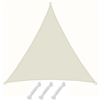 UPF50+ UV Sonnensegel 4x4x4 Polyester Dreieck Wasserabweisend Garten Segel Beige UPF50+ UV Sonnensegel 4x4x4 Polyester Dreieck Wasserabweisend Garten Segel Beige