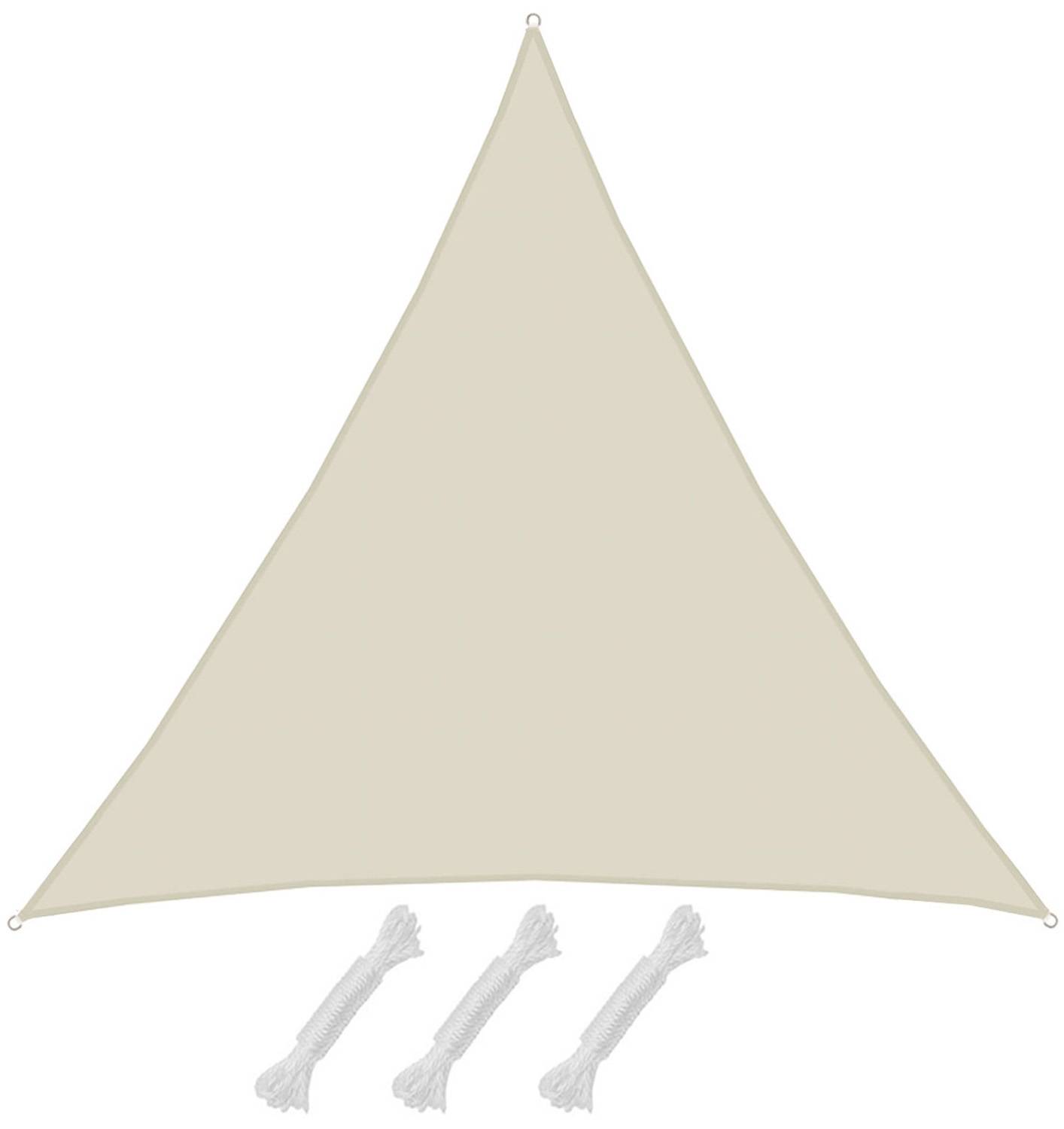 UPF50+ UV Sonnensegel 5x5x5 Polyester Dreieck Wasserabweisend Garten Segel Beige