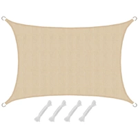 UV Sonnensegel 3x2 HDPE Rechteckig Sonnenschutz Überdachung Garten Balkon Beige UV Sonnensegel 3x2 HDPE Rechteckig Sonnenschutz Überdachung Garten Balkon Beige