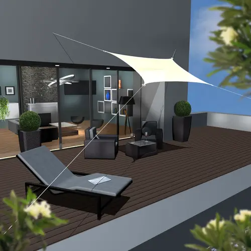 UV Sonnensegel 3x2 HDPE Rechteckig Sonnenschutz Überdachung Garten Balkon Beige UV Sonnensegel 3x2 HDPE Rechteckig Sonnenschutz Überdachung Garten Balkon Beige