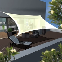 UV Sonnensegel 4x6 HDPE Rechteckig Sonnenschutz Überdachung Garten Balkon Beige UV Sonnensegel 4x6 HDPE Rechteckig Sonnenschutz Überdachung Garten Balkon Beige