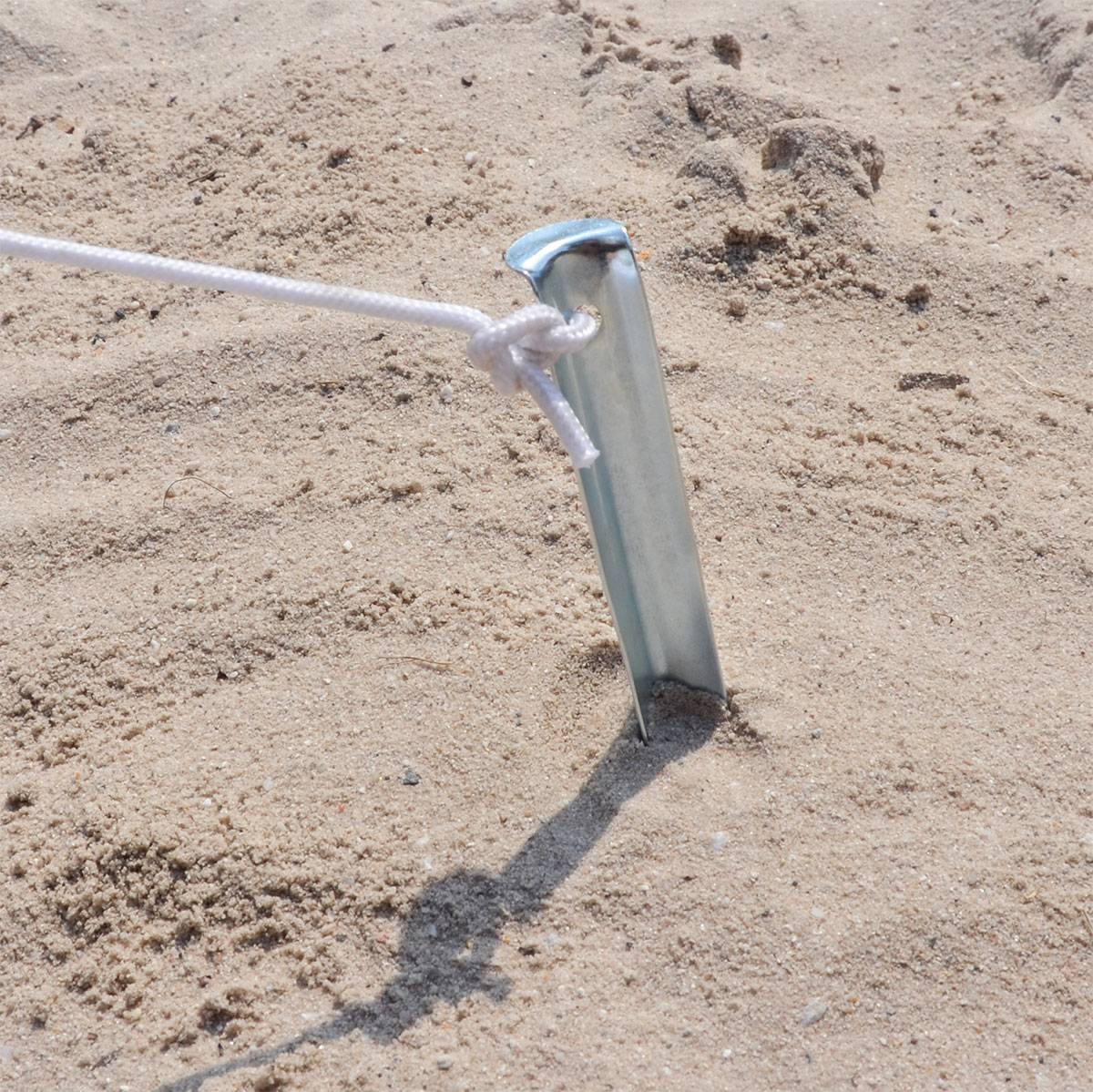 10 XL Stahl Zelt-Heringe V-Profil 230x23mm stabile Zeltnägel Sand-Boden Erdnägel