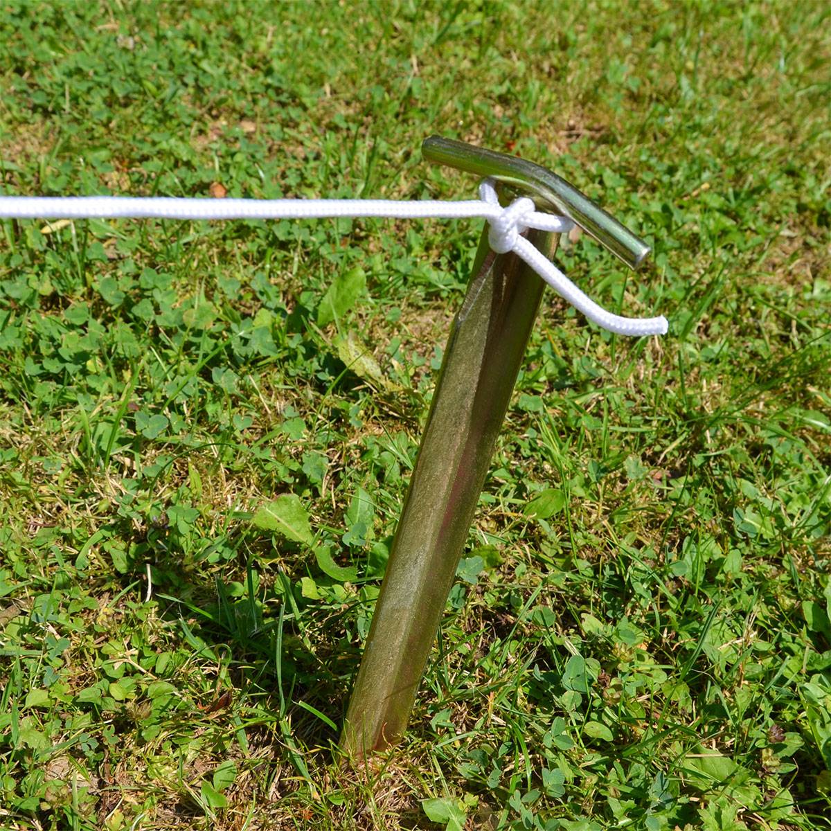 Extra Stabil 4 Stahl Erdnägel T-Profil 300x25mm Heringe Harte Böden Zeltnägel