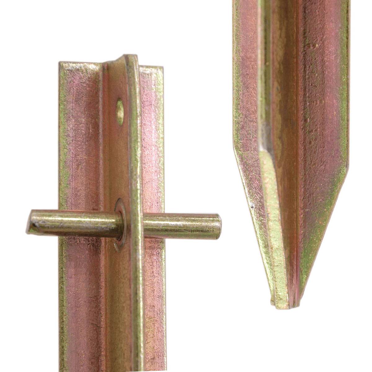 Stahl Hering T-Profil 4 Stück 30 cm AMA-205 für Wald Wiese steinige Böden