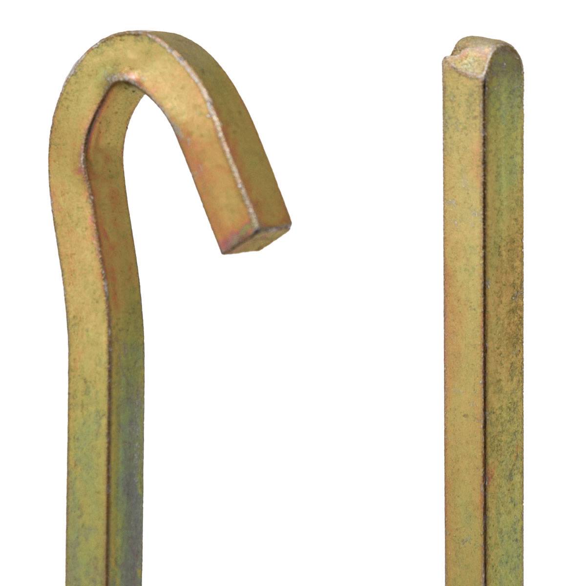 Stahl-Hart 5 Vierkant Zelt-Heringe Erdnägel 220x6mm Bodenanker Camping-Zeltnägel