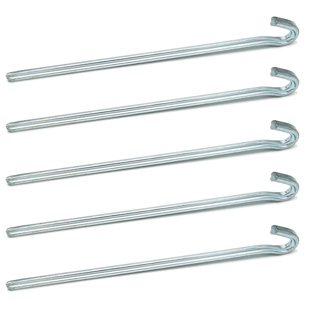 5 Dreikant Zeltheringe XL Erdnägel 230x6mm Bodenanker Camping-Zeltnägel Erdanker