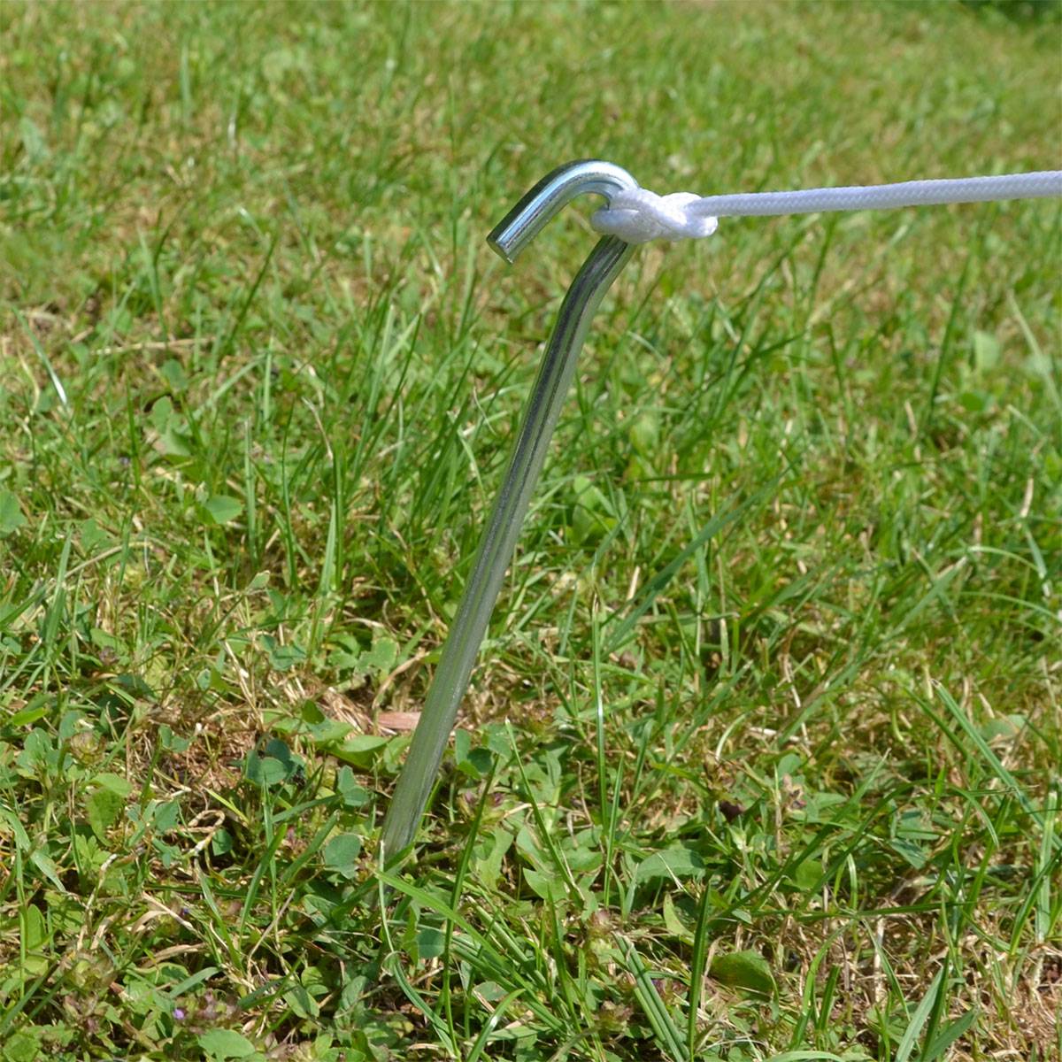 5 Dreikant Zeltheringe XL Erdnägel 230x6mm Bodenanker Camping-Zeltnägel Erdanker